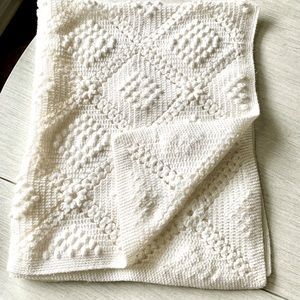Hand Crocheted Baby Receiving Blanket